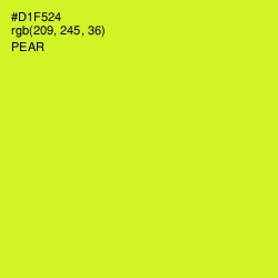 #D1F524 - Pear Color Image