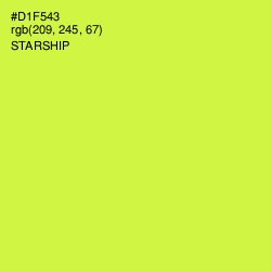 #D1F543 - Starship Color Image