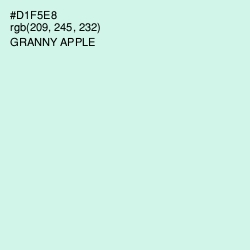 #D1F5E8 - Granny Apple Color Image