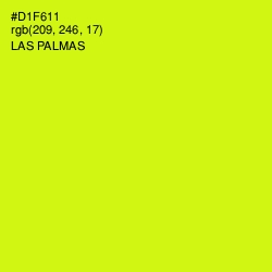 #D1F611 - Las Palmas Color Image