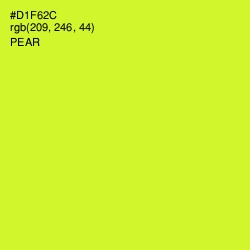 #D1F62C - Pear Color Image