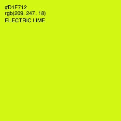 #D1F712 - Electric Lime Color Image