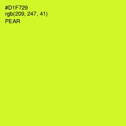 #D1F729 - Pear Color Image