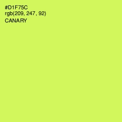 #D1F75C - Canary Color Image