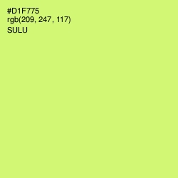 #D1F775 - Sulu Color Image