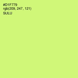 #D1F779 - Sulu Color Image