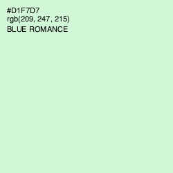 #D1F7D7 - Blue Romance Color Image