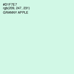 #D1F7E7 - Granny Apple Color Image