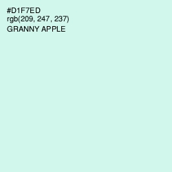 #D1F7ED - Granny Apple Color Image