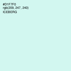#D1F7F0 - Iceberg Color Image