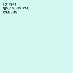 #D1F9F1 - Iceberg Color Image