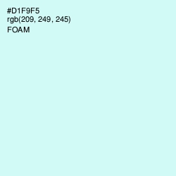 #D1F9F5 - Foam Color Image