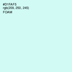 #D1FAF5 - Foam Color Image