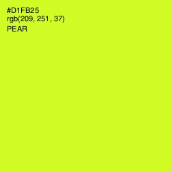 #D1FB25 - Pear Color Image
