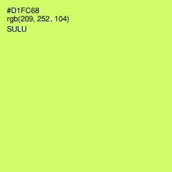 #D1FC68 - Sulu Color Image
