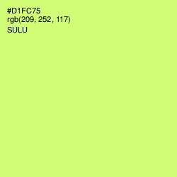 #D1FC75 - Sulu Color Image