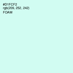 #D1FCF2 - Foam Color Image