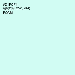 #D1FCF4 - Foam Color Image