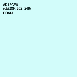 #D1FCF9 - Foam Color Image