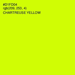 #D1FD04 - Chartreuse Yellow Color Image