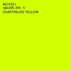 #D1FE01 - Chartreuse Yellow Color Image