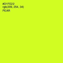 #D1FE22 - Pear Color Image