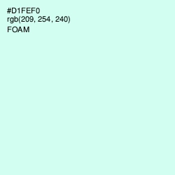 #D1FEF0 - Foam Color Image