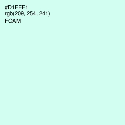 #D1FEF1 - Foam Color Image