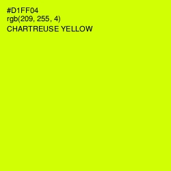 #D1FF04 - Chartreuse Yellow Color Image