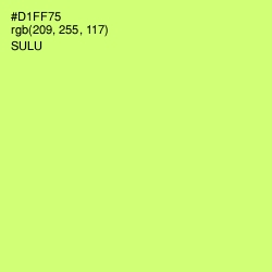 #D1FF75 - Sulu Color Image
