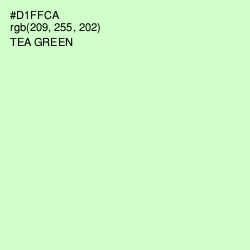 #D1FFCA - Tea Green Color Image