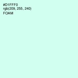 #D1FFF0 - Foam Color Image