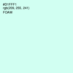 #D1FFF1 - Foam Color Image