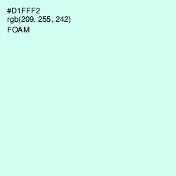 #D1FFF2 - Foam Color Image