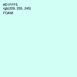 #D1FFF5 - Foam Color Image