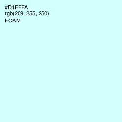 #D1FFFA - Foam Color Image