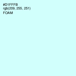 #D1FFFB - Foam Color Image