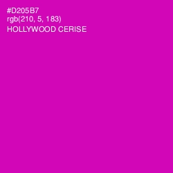 #D205B7 - Hollywood Cerise Color Image