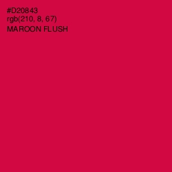 #D20843 - Maroon Flush Color Image