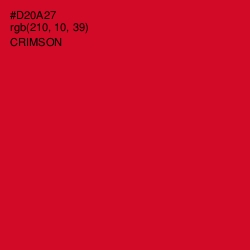 #D20A27 - Crimson Color Image