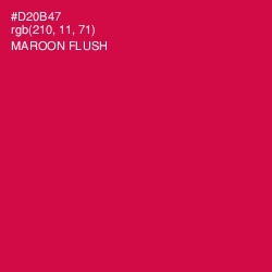 #D20B47 - Maroon Flush Color Image