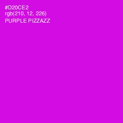 #D20CE2 - Purple Pizzazz Color Image