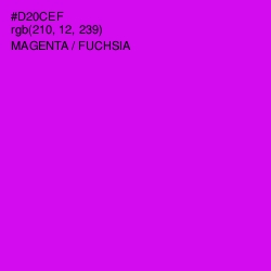 #D20CEF - Magenta / Fuchsia Color Image