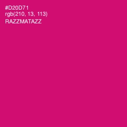 #D20D71 - Razzmatazz Color Image