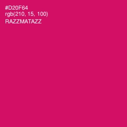 #D20F64 - Razzmatazz Color Image