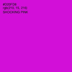 #D20FD8 - Shocking Pink Color Image