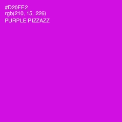 #D20FE2 - Purple Pizzazz Color Image