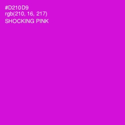 #D210D9 - Shocking Pink Color Image