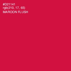 #D21141 - Maroon Flush Color Image