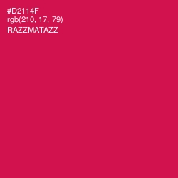 #D2114F - Razzmatazz Color Image